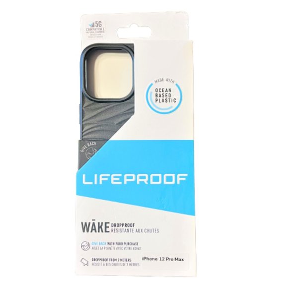 LifeProof Wake Black Cell Phone Case for Apple iPhone 12 Pro Max-Great Gift
